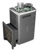 Печь для бани ПБ Таймыр 2017 Inox БСЭ ЗК ТО антрацит